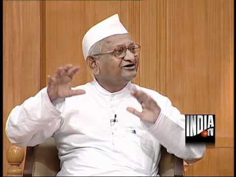 Anna Hazare In Aap Ki Adalat Part 1