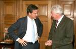 Prime Minister Mark Rutte changes in the Turret of views with former Prime Minister Cook.