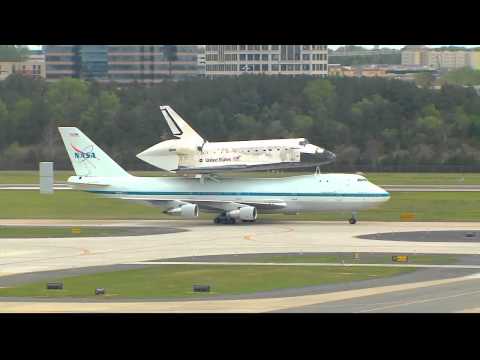 Discovery Flyovers Delight DC Area as Seen at Dulles Airport