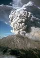 After May 18th five more explosive eruptions of Mount St. Helens occurred in 1980, including this spectacular event of July 22nd. This eruption sent pumice and ash 6 to 11 miles (10-18 kilometers) into the air, and was visible in Seattle, Washington, 100 miles (160 kilometers) to the north. The view here is from the south.