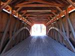 Interior of Book's Covered Bridge on the NRHP since August 25, 1980. Southwest of Blain on Legislative Route 50004 (3 Springs Road), Jackson Township, Perry County, Pennsylvania.