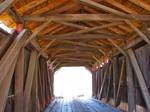 Interior of New Germantown Covered Bridge on the NRHP since August 25, 1980. South east of New Germantown on Township 302 (Lower Buck Ridge Rd), Toboyne Township, Perry County, Pennsylvania.