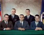 Dr. Harrison Schmitt (seated, center) became NASA's first scientist astronaut to fly in space.