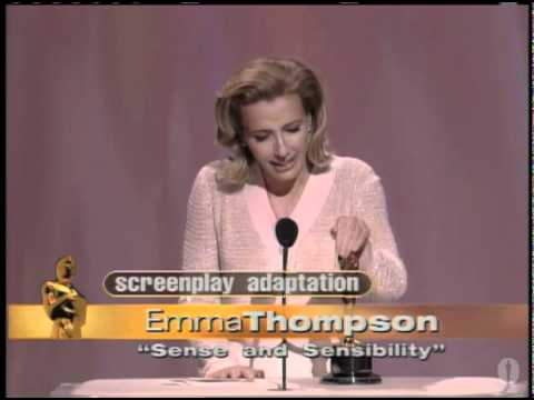 Emma Thompson winning for Writing