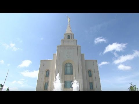 Rare look inside secretive Mormon temple