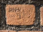 Inscription on the wall of St. Bartholomew's Parish Church carved by a Scotsman, 17th century. Local branch of PTTK (Polish Tourist-Sightseeing Society, Polish Tourist Country-Lovers' Society) is very active in Konin.