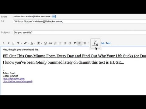 Paste Text Format-Free in Gmail and Chrome