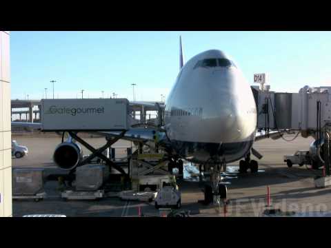 BRITISH AIRWAYS 747 Timelapse DFW Airport