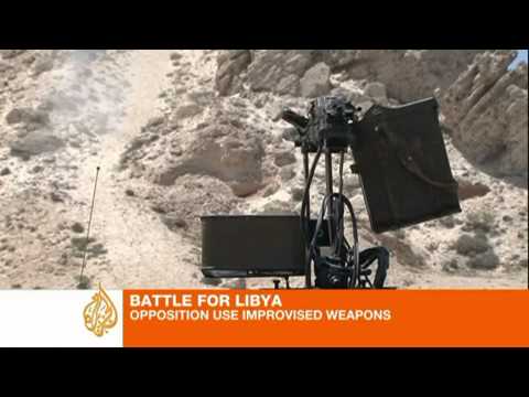 Libya rebels make weapons from scraps