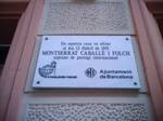 The plaque on the building where she was born. Caballé was born in Barcelona (Catalonia, Spain) and studied music at the Liceu Conservatory, and singing technique with Napoleone Annovazzi, Eugenia Kemény and Conchita Badía.