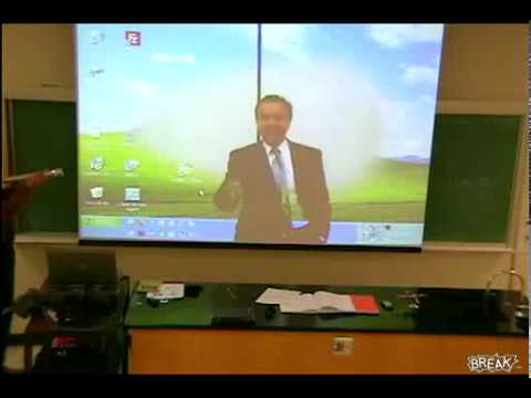 Math Teacher Shadow Trick During Lecture