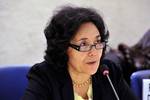 Leila Zerrougui, Special Representative of Children and Armed Conflict addresses during the 21th Session of the Human Rights Council, Room XX, Palais des Nations. Tuesday 11 September 2012. Photo by Violaine Martin