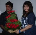 Chirag Malhotra ( Professional Racing Driver ) with Tollywood Actress Pallavi Chatterjee during the Felicitation and grace the ocassion with her presence and conveyed her best wishes to Chirag Malhotra for upcoming racing season at Astor Hotel in Kolkata on Wednesday 12 September 2012