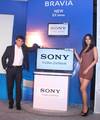 Mr. Sunil Nayyar , Senior General Manager Sales , Sony India with Model Satarupa Payne during the Launch of its new BRAVIA EX Series TV at City Hotel in Kolkata on Friday 07 September 2012