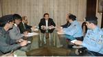 Islamabad, September 06, 2012: Federal Minister for Interior, SenatorA. Rehman Malik chairing a high level meeting to review law and ordersituation in the country.