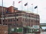 Tetley's Brewery gatehouse and entrance in 2010. The Tetley family's links with the beer industry go back to the 1740s when William Tetley was described as a maltster in Armley.