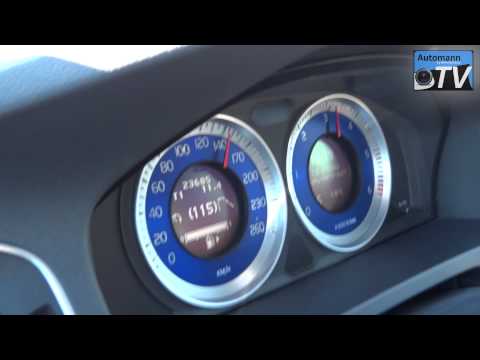 Volvo V60 D5 (215hp) - Autobahn Test (FULL HD 1080p)