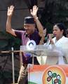 West Bengal Chief Minister Mamata Banerjee during the Shaheed Diwas rally in Kolkata on Saturday to commemorate killing of 13 Youth congress activities in a police fireing in 1993 21 July 2012