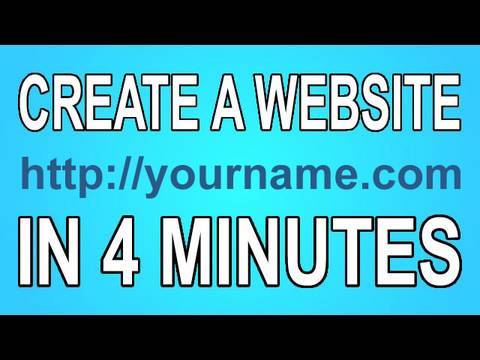 How to Make a Website in Four Minutes