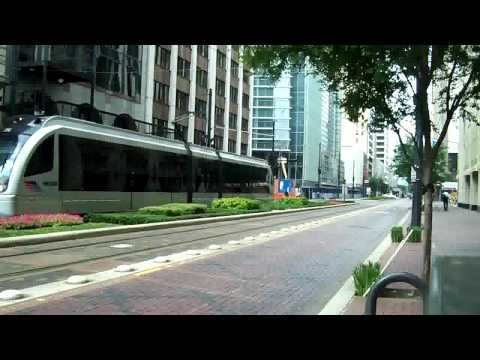 Trams in Houston, Texas, USA (metro rail)