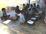 Around 30 students of the Sokhisole Sishu Sikhs Kendra became habituated in learning under the tree or in the vacant Lalgarh bus stand passengers' shed as the SSK don't have any school building since it started to work in 2009 after approval. Two teachers of the SSK manage to distribute books & mid-day meal at the places beneath the tree or in the bus stand passengers' shed where and when the students learn in Eastern India