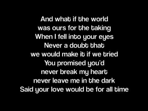 When You Were Mine- Lady Antebellum (Lyrics)