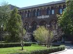 The Stoner Courtyard at the Penn Museum. The Museum is housed in an Arts and Crafts and Eclectic style building that is one of the landmarks of the University of Pennsylvania campus.