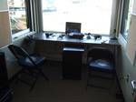 The Iron Pigs' home radio booth at Coca-Cola Park in Allentown, Pennsylvania.