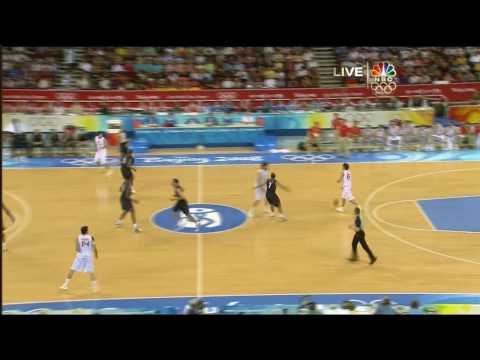 USA vs Spain Beijing 2008 - Gold Medal Game - 1st Half