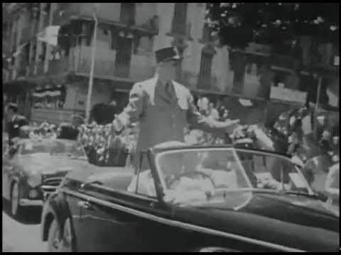 Algerian War of Independence (1960) CIA Archives French President Charles De Gaulle.