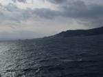 A view of the Dardanelles from a ship.In 1915, the western Allies sent a massive invasion force of British, Indian, Australian, and New Zealand troops to attempt to open up the strait