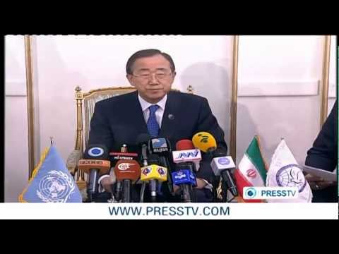 Ban Ki-Moon slams West's threats against Iran