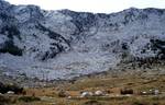 Cirque Borovi do in the north at Bijela gora. Orjen (Serbian Cyrillic: Орјен, Montenegrin: Orjen/Орјен, pronounced [ɔ̂r̩jɛn]) is a Dinaric Mediterranean limestone mountain range in Montenegro-Bosnia and Herzegovina.