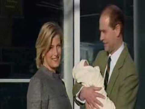 The Earl and Countess of Wessex with their new baby boy