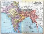 The British Indian Empire in 1893, after the annexation of Upper Burma and incorporation of Baluchistan