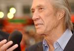 Actor David Carradine arrives at the British premiere of 