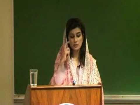 Pakistan Foreign Minister Hina Rabbani Khar speaks at LUMS - April 2012