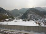 Dabie Mountains in Jinzhai County, Anhui, seen from the Hewu Railway. The range is heavily forested (about 85% coverage) and yields valuable bamboo as well as oak, particularly cork oak, making it China's chief cork-producing area.