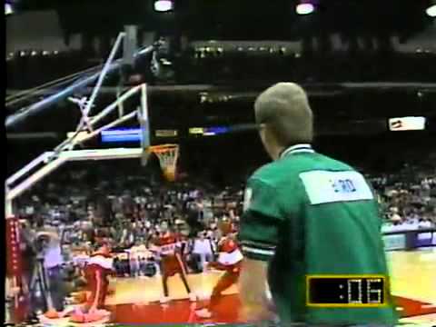 1988 Three - Point Shootout Larry Bird vs Dale Ellis