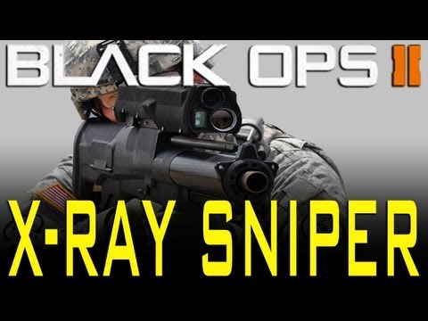 Black Ops 2 - X-Ray Sniper Rifle Scope Details (XRay Vision Attachment - Black Ops Gameplay)