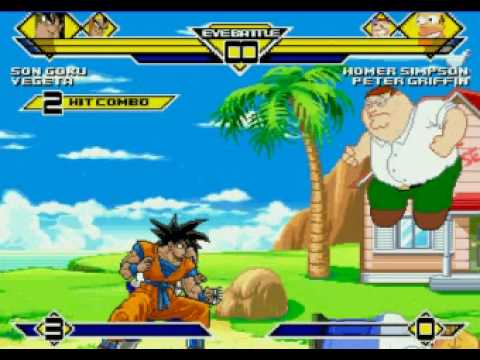 Mct Mugen-Goku & Vegeta Vs Homer & Peter