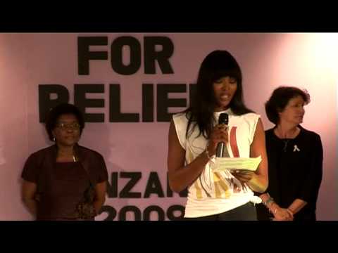 White Ribbon Alliance News: Naomi Campbell visits hospital in Tanzania