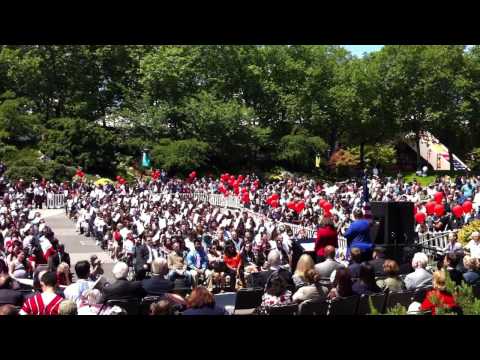 Senator Maria Cantwell speaks at the 28th Naturalization Ceremony, Seattle Center