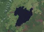 Satellite photo of Lake Taupe (NASA World wind image of Lake Taupe in New Zealand's North Island.)