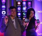 Mr.V.Ramnath , Director Sales , Nokia India display the two Unique inspiring product of Nokia Asha Family - NOKIA ASHA 305 and Nokia ASHA 311 at Kolkata on Thursday 30 August 2012