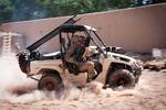 Paratroopers with the 82nd Airborne Division's 1st Brigade Combat Team ride in a Lightweight All Terrain Vehicle June 12, 2012, at Joint Security Station, Ghazni Province, Afghanistan. An M240B machine gun is mounted on the passenger side. (U.S. Army photo by Sgt. Michael J. MacLeod, RC-East PAO)