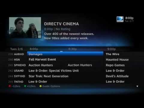 New DirecTV HD UI