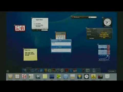 Macworld 2005: Steve Jobs Demos Dashboard