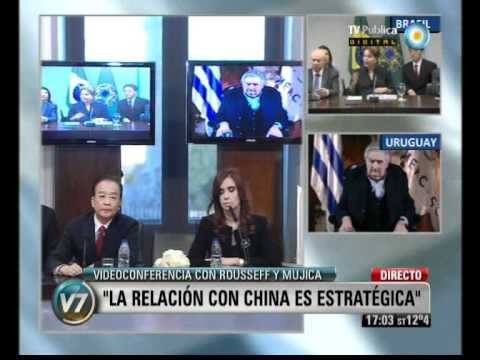 Visión Siete: Mercosur - China: Cristina, Dilma y Mujica en diálogo con Jiabao