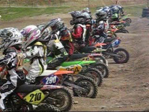 Robbie Murchison racing 65cc B grade motocross at Stanmore Park 05 Oct 2008